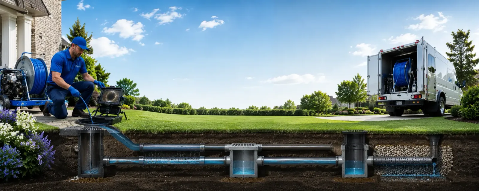 Outdoor drain cleaning information for Waltham, MA